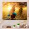 Designart - Sea Mermaid with Ghost Ship - Seascape Canvas Art Print